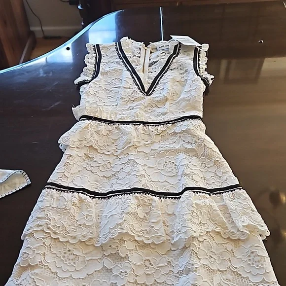 Self-Portrait | Dresses | Self Portrait Lace Tiered Midi Dress Nwt